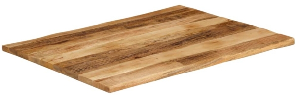 vidaXL Tischplatte mit Baumkante 90x80x3,8 cm Raues Mango Massivholz 370699