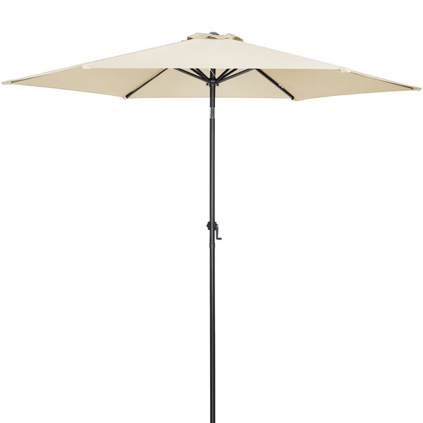 Kingsleeve Sonnenschirm, neigbar, Aluminium / Polyester beige, Ø 300 cm
