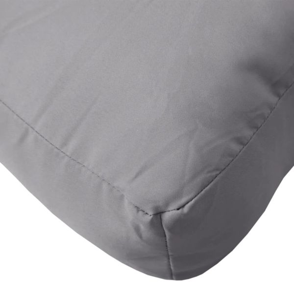 vidaXL Palettenkissen, Stoff, Grau, 60 x 60 x 12 cm Bild 8