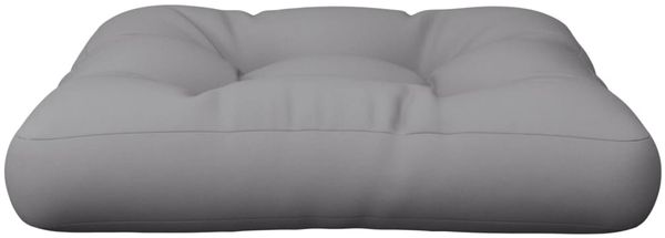 vidaXL Palettenkissen, Stoff, Grau, 60 x 60 x 12 cm Bild 4