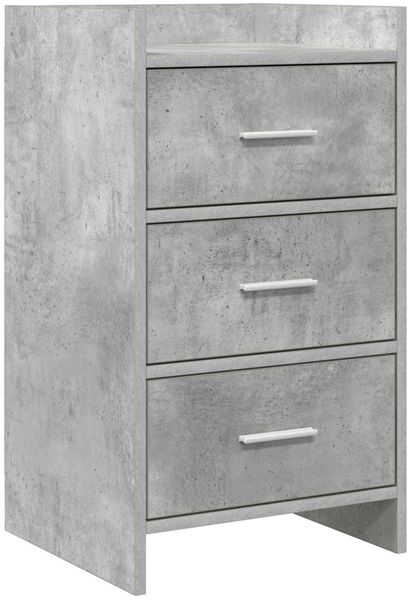 vidaXL Nachttische Betongrau 40 x 36 x 70 cm Holzwerkstoff 8011030