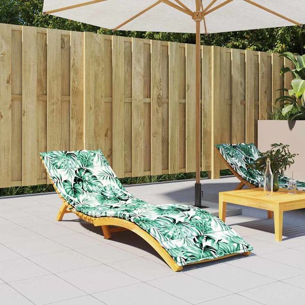 vidaXL Liege-Kissen Blatt Blattmuster 200 x 70 x 3 cm Oxford-Stoff 361440