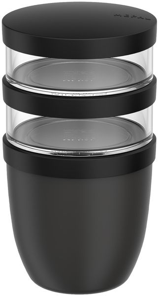 Mepal Ellipse Lunchpot 500 ml + 2x 200 ml - Nordic Black