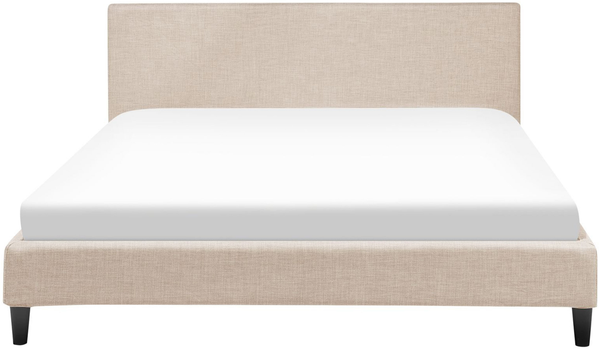 Polsterbett 'FITOU' Beige 160x200 cm Stoff Leinenoptik Bild 5
