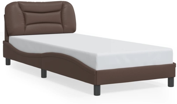 vidaXL Bettgestell ohne Matratze "Hvar" Braun 80x200 cm Kunstleder 3207962