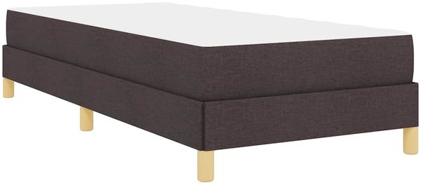 vidaXL Boxspringbett mit Matratze Dunkelbraun 90 x 190 cm Stoff 3398531 Bild 9