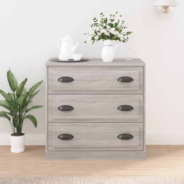 vidaXL Sideboard Grau Sonoma 70x35,5x67,5 cm Holzwerkstoff 816230