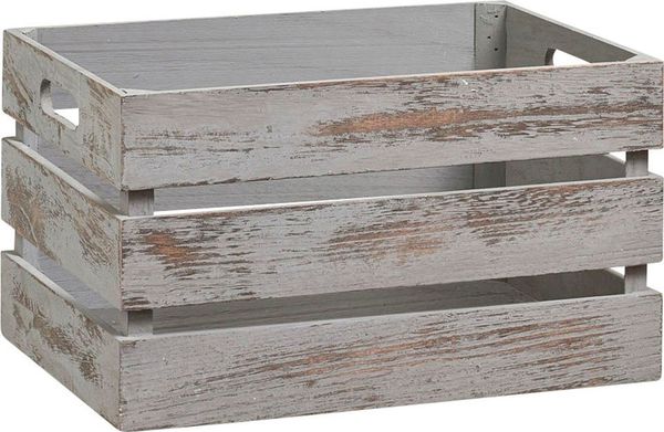 VINTAGE Aufbewahrungskoffer, Holz, 35 x 25 x 20 cm, ZELLER
