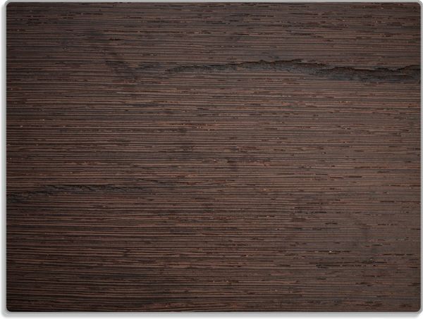 Wallario Schneidebrett Holz-Optik Textur dunkelbraunes Holz, ESG-Sicherheitsglas, (inkl. rutschfester Gummifüße 4mm, 1-St), 30x40cm