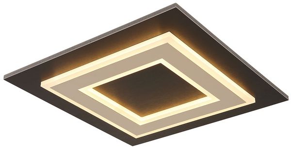 LED Deckenleuchte, Metall, Schwarz, L 32 cm