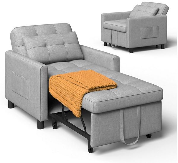 Bealife Relaxsessel 3 in 1 Klappsessel, Schlafsessel, Liegesessel, 175 cm, Verstellbare Rückenlehne