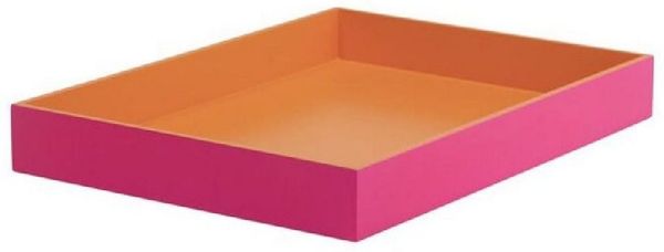 Giftcompany Tablett Tablett Spa Rechteckig Pink Orange (40x29cm)