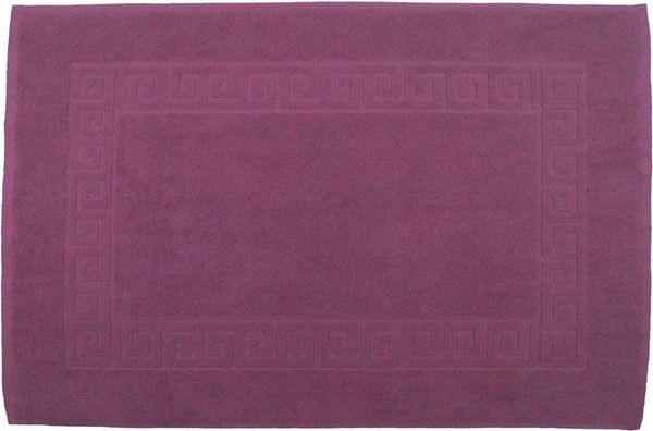 Julie Julsen Badematte 1-Badematte-Lila-50 x 40 cm, Baumwolle, Spiral
