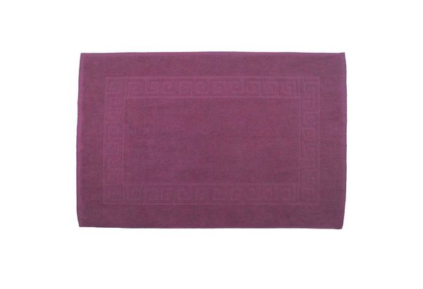 Julie Julsen Badematte 1-Badematte-Lila-50 x 40 cm, Baumwolle, Spiral