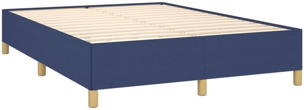 vidaXL Bettgestell ohne Matratze Blau 140x200 cm Stoff 347171 Bild 4