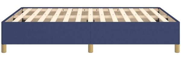 vidaXL Bettgestell ohne Matratze Blau 140x200 cm Stoff 347171 Bild 6