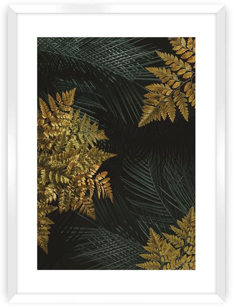 Dekoria Poster Golden Leaves II
