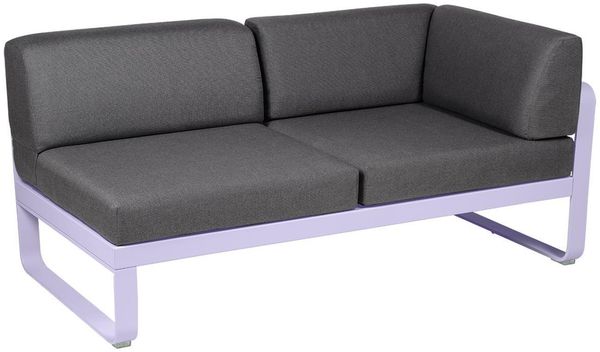 Bellevie Lounge Eck-Modul D1 Marshmallow A3 Graphitgrau 2-Sitzer rechts