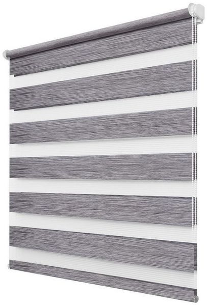 Doppelrollo ohne Bohren, Weiß-Beige-Braun/Weiß-Grau-Anthrazit, OUBO, Lichtdurchlässig Rollo für Fenster & Tür, Klemmfix, Klemmträger, Lichtschutz schnelle und einfache Montage mit beiliegendem