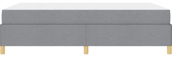 vidaXL Bettrahmen mit Matratze Hellgrau 140 x 200 cm Stoff 3398941 Bild 8