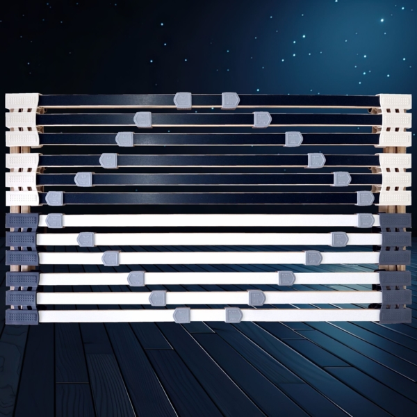 verstellbarer Lattenrost, 44 Leisten (mit Kopf- und Fußverstellung), 100x200 cm Bild 8