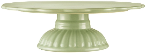 Tortenplatte Kuchenplatte Fuß Mynte Keramik Wasabi Grün Ib Laursen 2079-42
