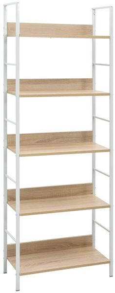 Bücherregal 5 Regalböden Eiche-Optik 60×27,6×158,5 Spanplatte, Anzahl Fächer: 5 [288229]