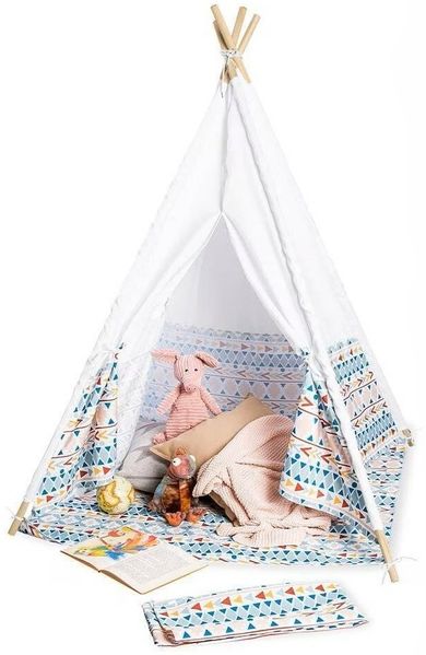 Pinolino Kinderzelt Tipi Naira - Spielzelt mit Bodenmatte und Tragetasche