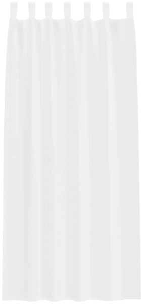 vidaXL Voile-Vorhang mit Vorhängen 2 pcs Weiß 225 x 140 cm Polyester 4108034 Bild 3