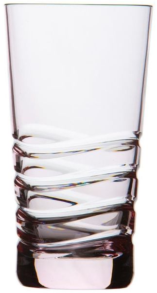 Becher Kristall Wave amber (14 cm)