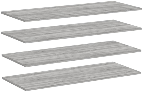 vidaXL Wandregale 4 Stk. Grau Sonoma 100x40x1,5 cm Holzwerkstoff 838304