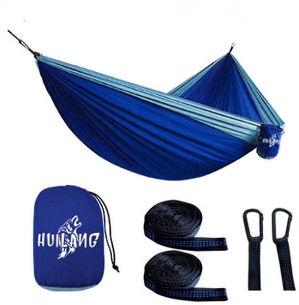 Blusmart Hängematte Campinghängematte im Freien (270 cm x 140 cm ultraleichte Reisehängematte, Tragkraft 300 kg), Garden Beach Doppelhängematte
