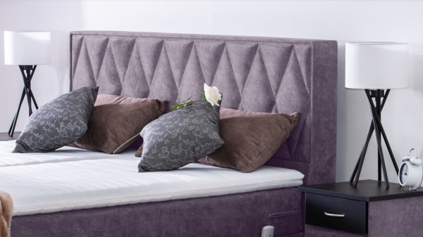 Meisterbetten Boxspringbett Loki 120x200 in DS-Grau, Matratzenbezug Nano, Ergoflex-Topper Bild 5