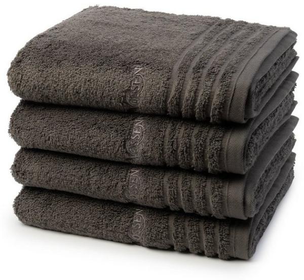 Vossen Vienna Style Supersoft 4 tlg. Frottier-Set - 4 X Handtuch (50 X 100cm) - 620 g/m2 - Slate grey