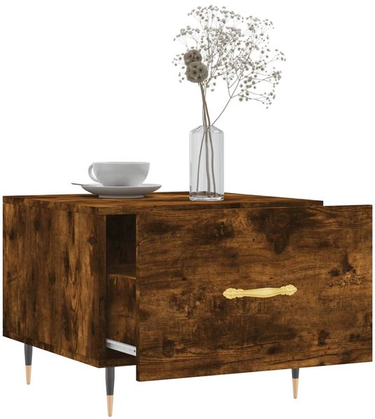 vidaXL Couchtische 2 Stk. Räuchereiche 50x50x40 cm Holzwerkstoff 829359 Bild 4