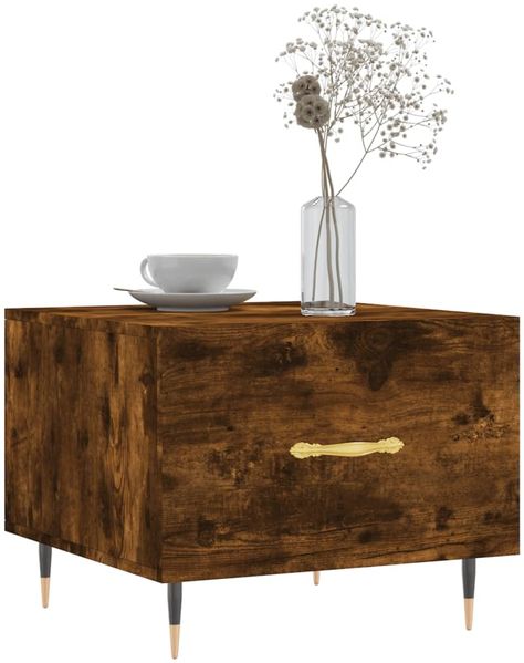 vidaXL Couchtische 2 Stk. Räuchereiche 50x50x40 cm Holzwerkstoff 829359 Bild 3