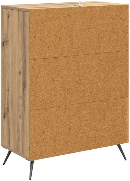 vidaXL Schubladenschrank Artisan-Eiche 66 x 34,5 x 90 cm Holzwerkstoff 895534 Bild 8