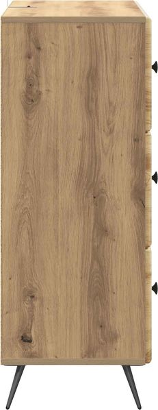 vidaXL Schubladenschrank Artisan-Eiche 66 x 34,5 x 90 cm Holzwerkstoff 895534 Bild 7