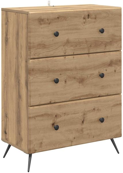 vidaXL Schubladenschrank Artisan-Eiche 66 x 34,5 x 90 cm Holzwerkstoff 895534 Bild 2