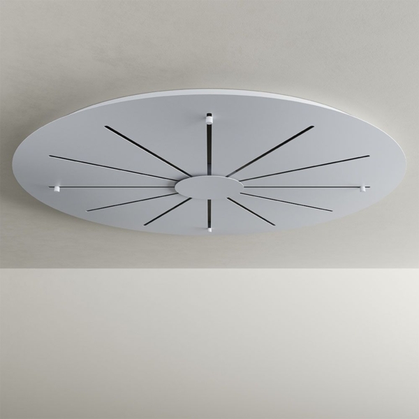 s.luce Echos Galerieleuchte 20-flammig Ø 120cm Baldachin Ø 18/25cm Rauch, Schwarz Bild 13