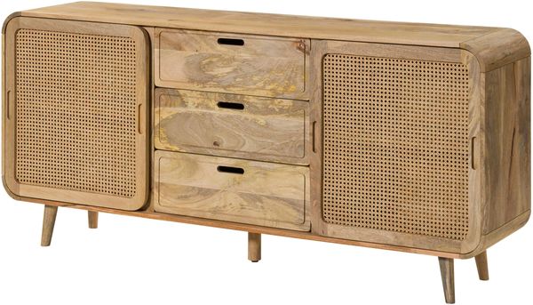 Sideboard Mango 180x40x80 natur lackiert VALENCIA #119