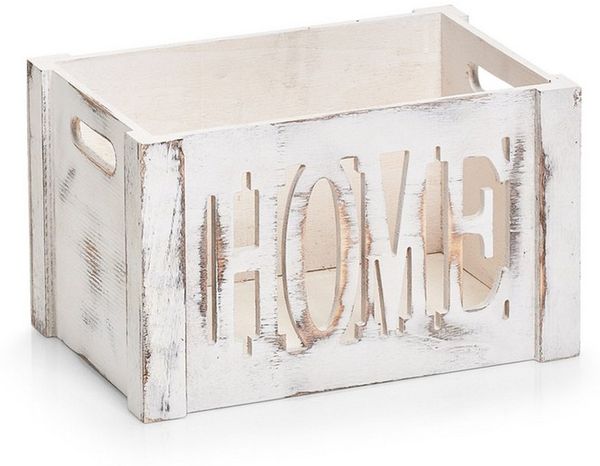 HTI-Living Aufbewahrungsbox Aufbewahrungsbox Home Schabby Look (Stück, 1 St, 1 Aufbewahrungsbox), Holzkiste Shabby chic