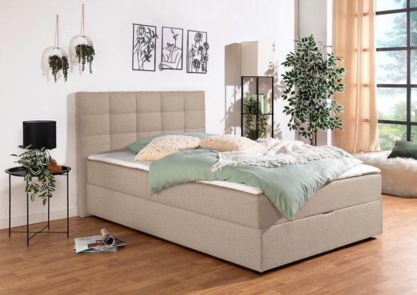 INOSIGN Boxbett Ovalo, wahlweise mit Bettkasten, in H2, H3 & H4 erhältilich