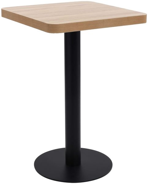 vidaXL Bistrotisch Hellbraun 50x50 cm MDF 286427
