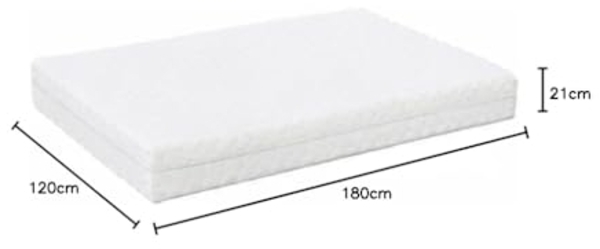 MSS 7 Zonen TTFK-Matratze MedicPlus 120x180x21 cm H3 Bild 2