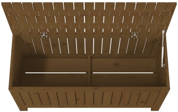 vidaXL Gartentruhe Honigbraun 108x42,5x54 cm Massivholz Kiefer 823832 Bild 4