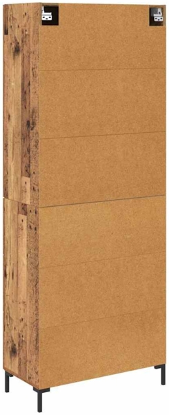 vidaXL Highboard Wandmontiert Altholz 69,5 x 34 x 180 cm Holzwerkstoff 3415714 Bild 9