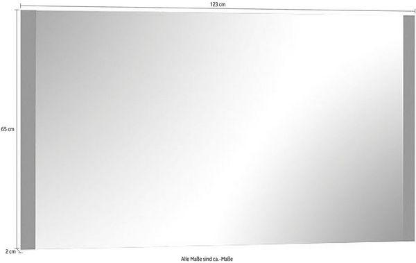 OTTO home Wandspiegel Onyx, Maße (B/T/H): 123/2/65 cm