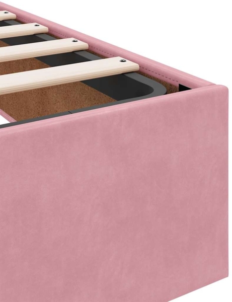 vidaXL Ottoman-Bett ohne Matratze Rosa 160x200 cm Samt 3310978 Bild 10