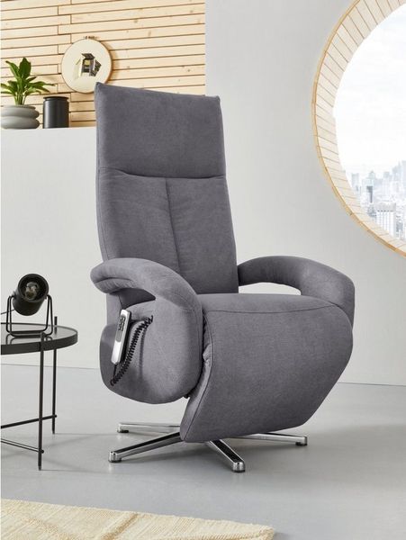 sit&more TV-Sessel Tycoon mit Kopfteilverstellung und 360° Drehfunktion, wahlweise manuell oder elektrischer Funktion, auch mit Akku (kabellos)